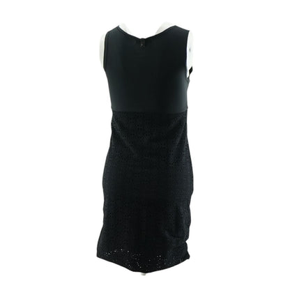 Black Eyelet Midi Dress