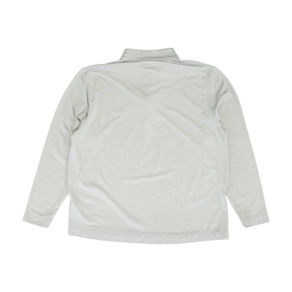 Gray Solid 1/4 Zip Pullover