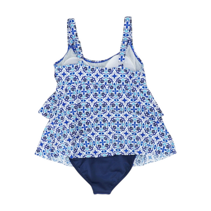 Blue Abstract One-Piece