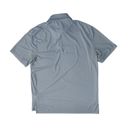 Blue Abstract Short Sleeve Polo
