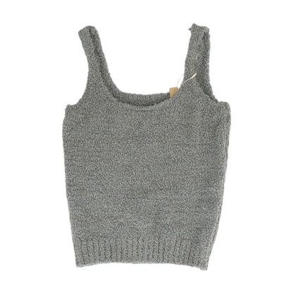 Gray Solid Pajama Top