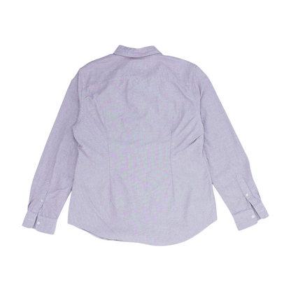 Mauve Solid Long Sleeve Button Down
