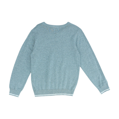 Gray Argyle Pullover Sweater