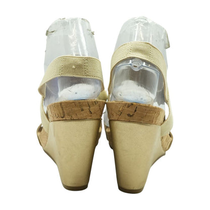 Gold Wedged Sandals