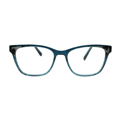 Blue Tea Square Prescription Eyewear