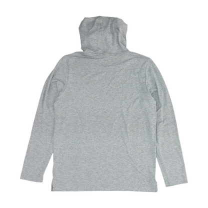 Gray Solid Hoodie Pullover