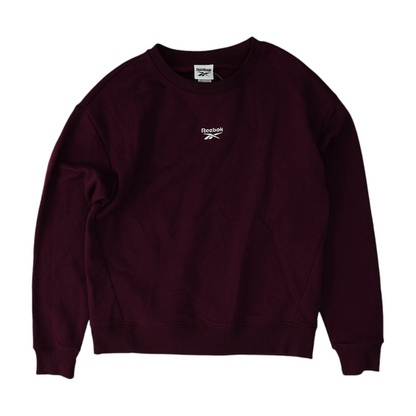 Maroon Solid Sweatshirt Pullover