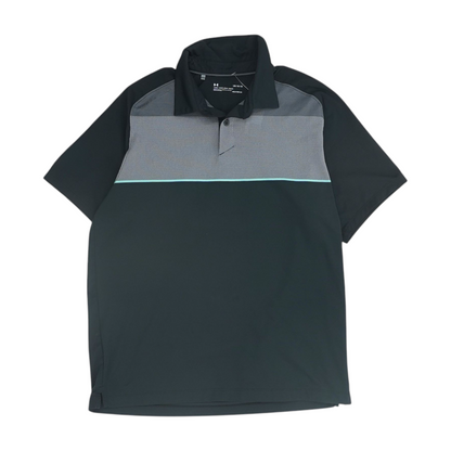 Black Color Block Short Sleeve Polo