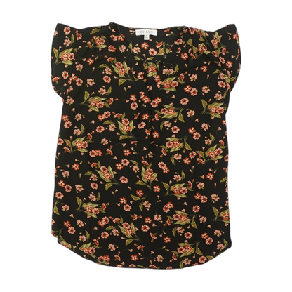 Black Floral Blouse