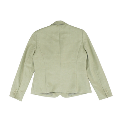 Green Solid Blazer