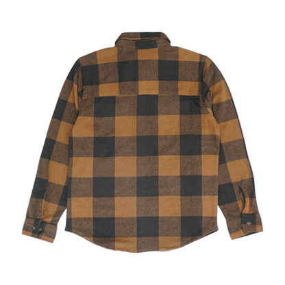 Brown Check Flannel Button Down