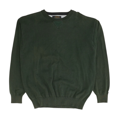 Green Solid Sweatshirt Pullover