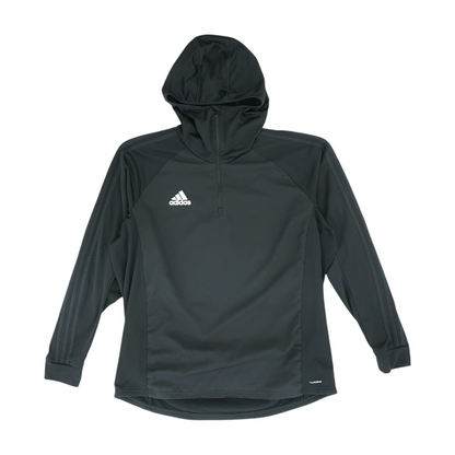 Black Solid 1/4 Zip Pullover