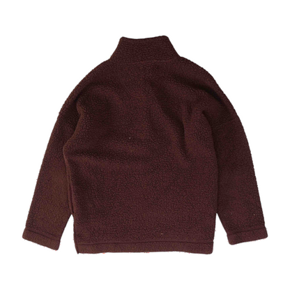 Maroon Solid 1/4 Zip Pullover