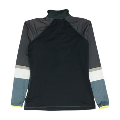 Black Solid 1/4 Zip Pullover