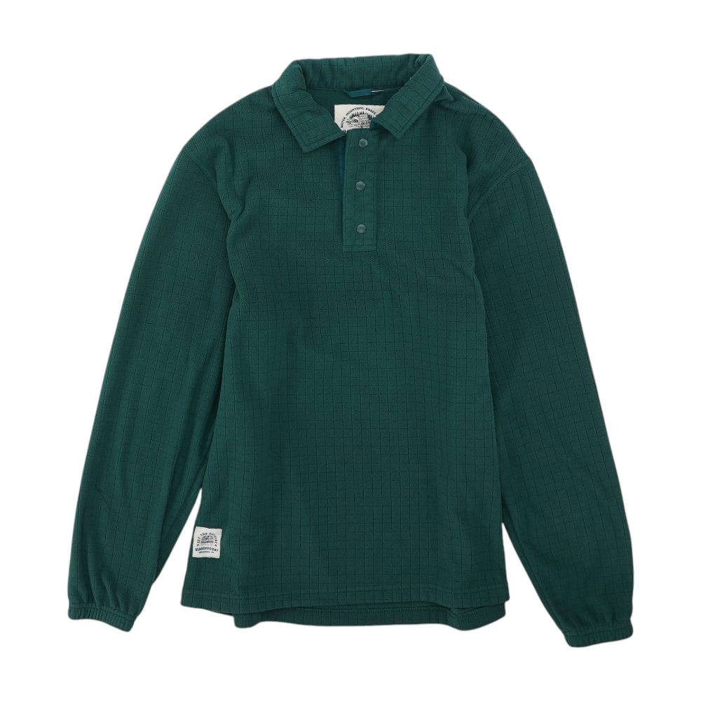 Teal Solid 1/4 Zip Pullover