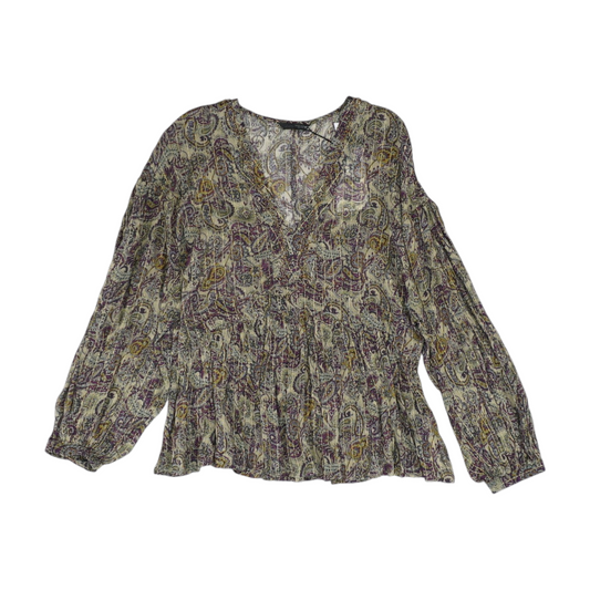 Green Paisley Blouse