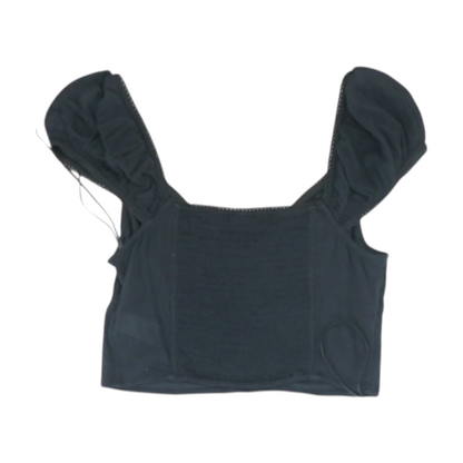 Black Cropped Blouse