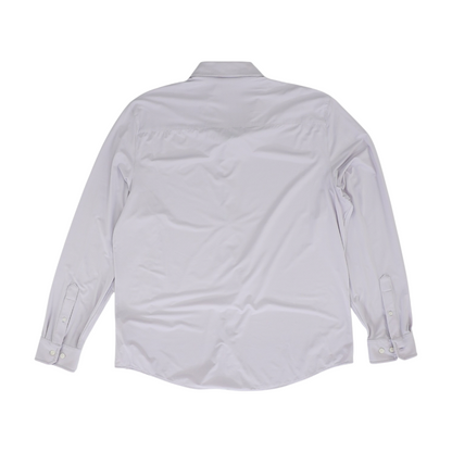 Purple Solid Long Sleeve Button Down