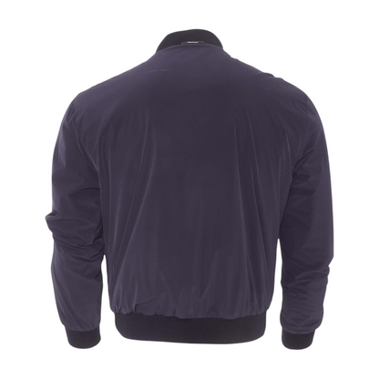 Chain-Printed Reversible Bomber Jacket