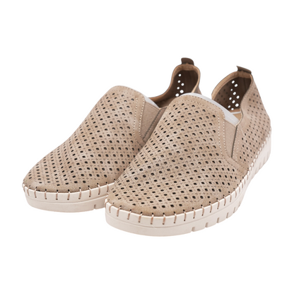 Gray Slip-On Flats