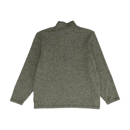 Gray Solid 1/4 Zip Pullover