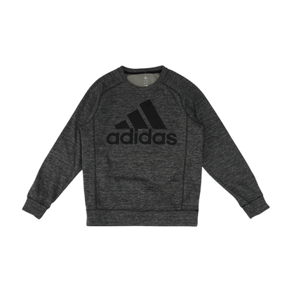 Gray Solid Sweatshirt Pullover