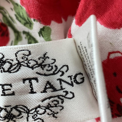 Vintage Red Floral Mini Dress