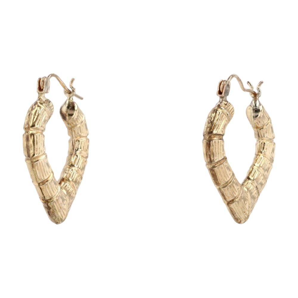 10K Yellow Gold Hoop Earrings – Image 1