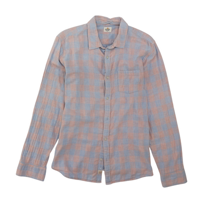 Pink Check Long Sleeve Button Down