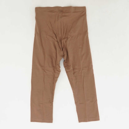 Brown Solid Leggings