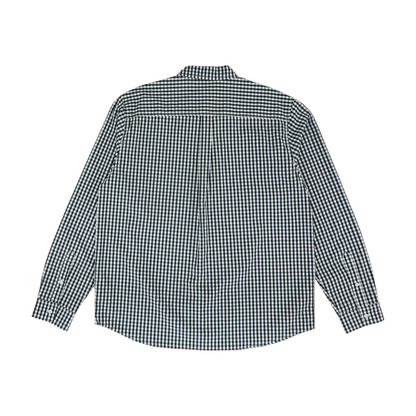 Black New York Yankees Check Long Sleeve Button Down