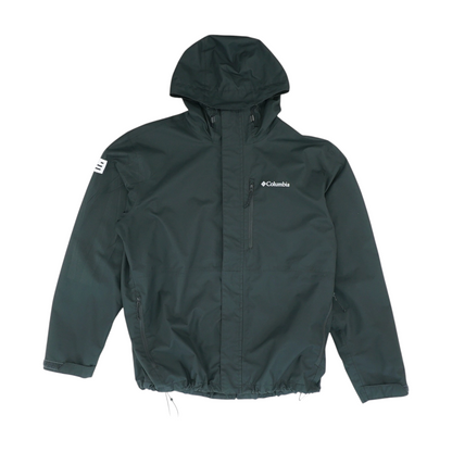 Black Solid Rain Jacket