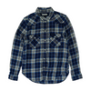 Blue Plaid Flannel Button Down