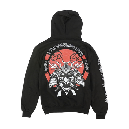 Black Solid Hoodie Pullover