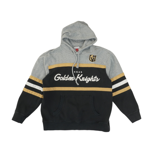 Black Vegas Golden Knights Color Block Hoodie Pullover