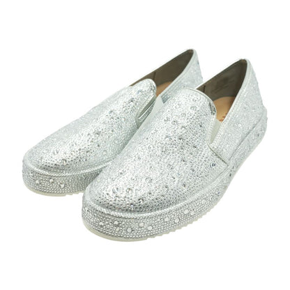 Silver Boat Shoe Flats