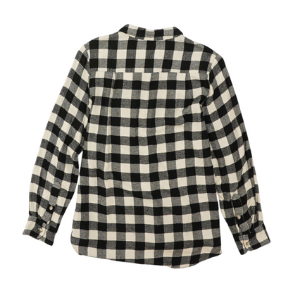 Melloday Black Check Flannel Button Down – Image 2