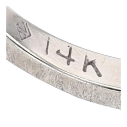 1/8 ctw 14K White Gold Diamond Band Ring