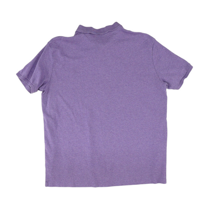 Purple Solid Short Sleeve Polo