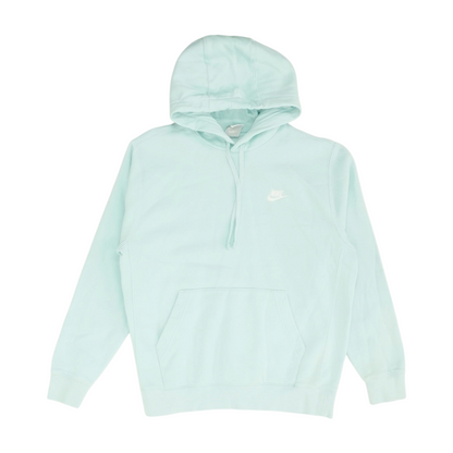 Blue Solid Hoodie Pullover