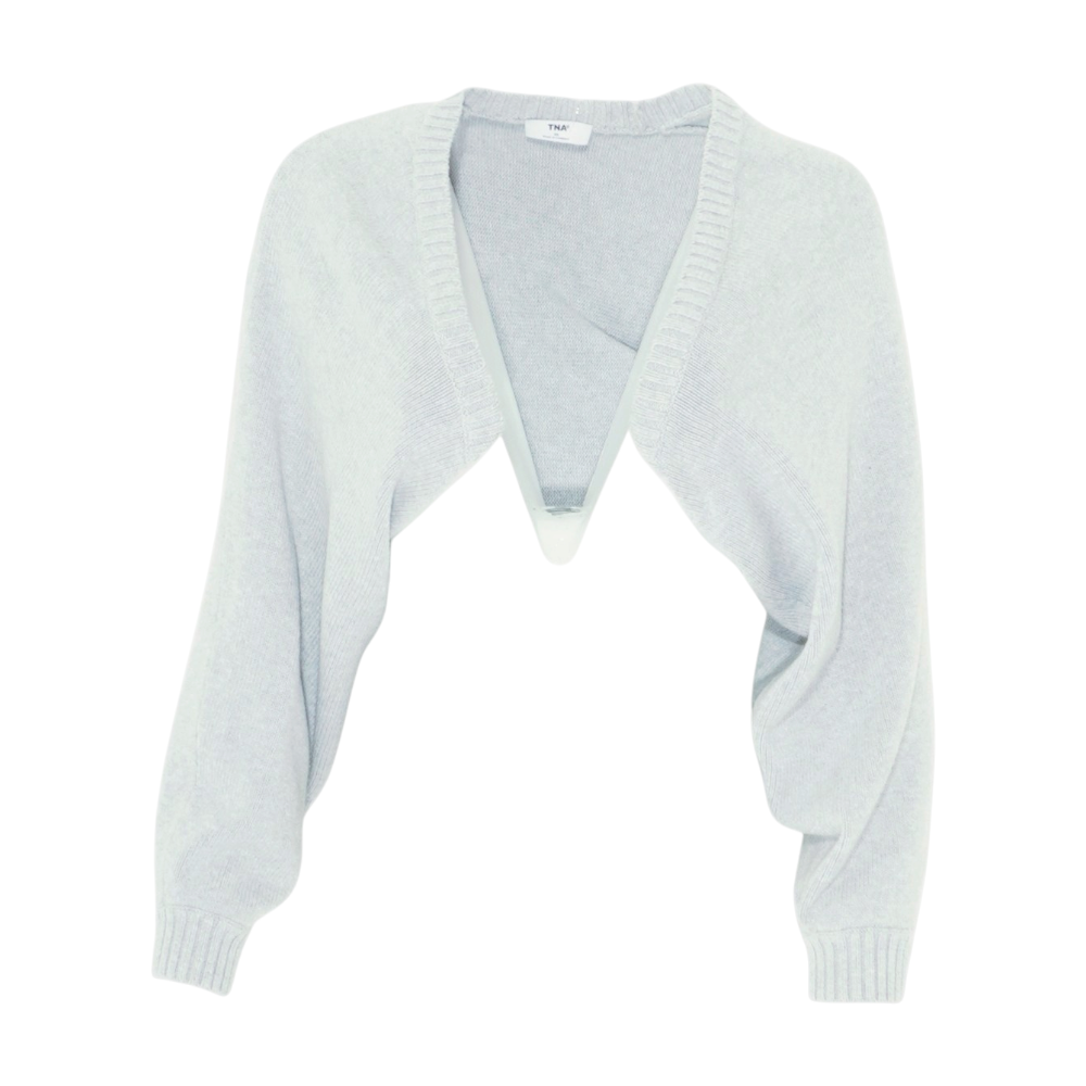 Gray Cardigan Sweater