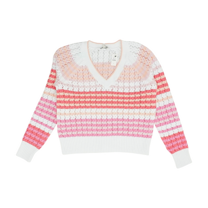 Multi Striped Pullover Sweater