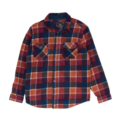 Rust Check Flannel Button Down