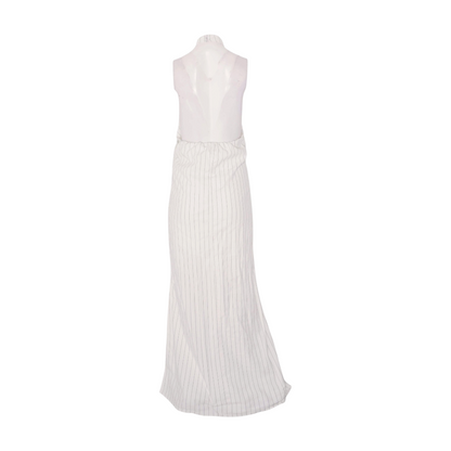 Ivory Striped Maxi Dress