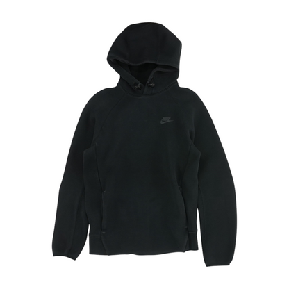Black Solid Hoodie Pullover