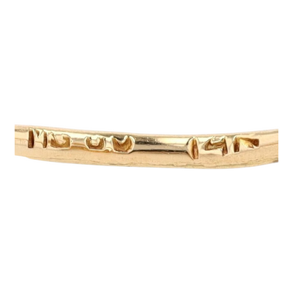 14K Yellow Gold Orange Stone Fashion Ring