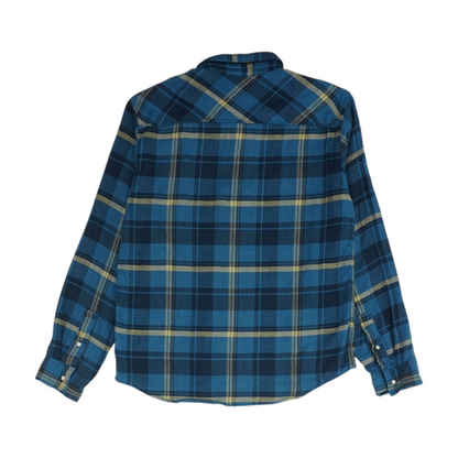 Blue Plaid Flannel Button Down