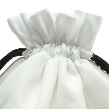 White 2PC Drawstring Dustbags