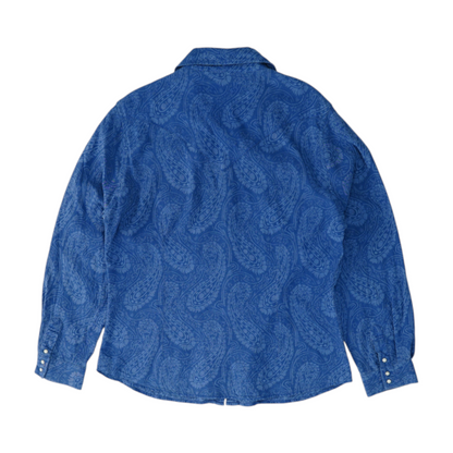 Blue Paisley Button Down